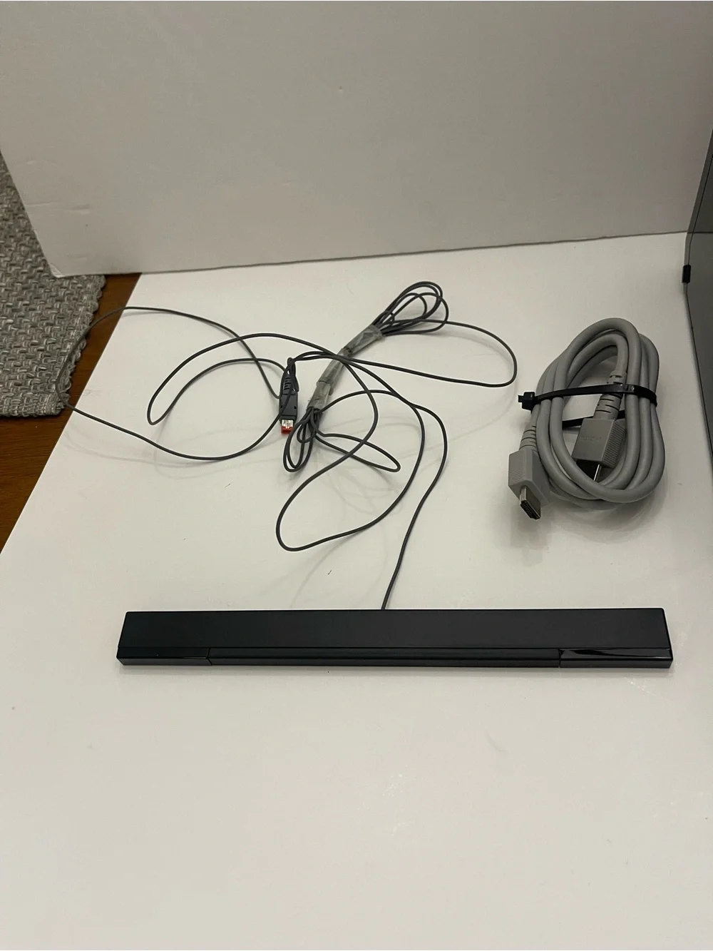 Nintendo Wii RVL-101 Black Console + Cords ONLY Tested Works Video Game Console